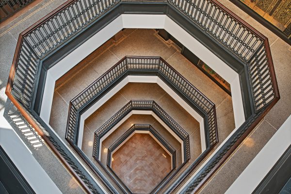 the farwell staircase from above
